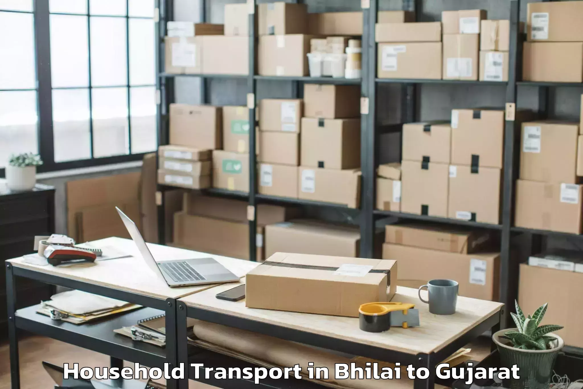 Leading Bhilai to Gadhada Household Transport Provider